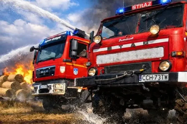 Wielkie Łunawy: ćwiczenia gaśnicze z udziałem samolotów Dromader