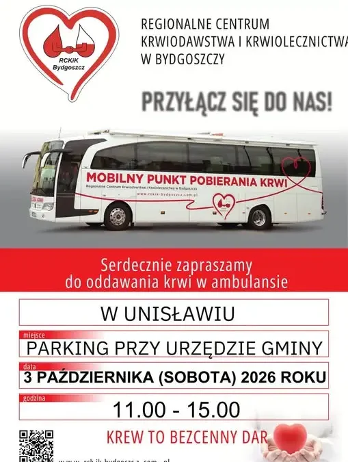 Akcja poboru krwi w Unisławiu – 3 października
