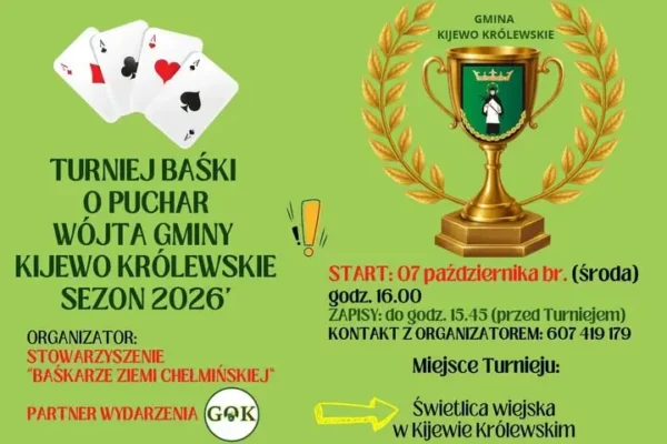 Turniej Baśki o Puchar Wójta Gminy Kijewo Królewskie – 7 października