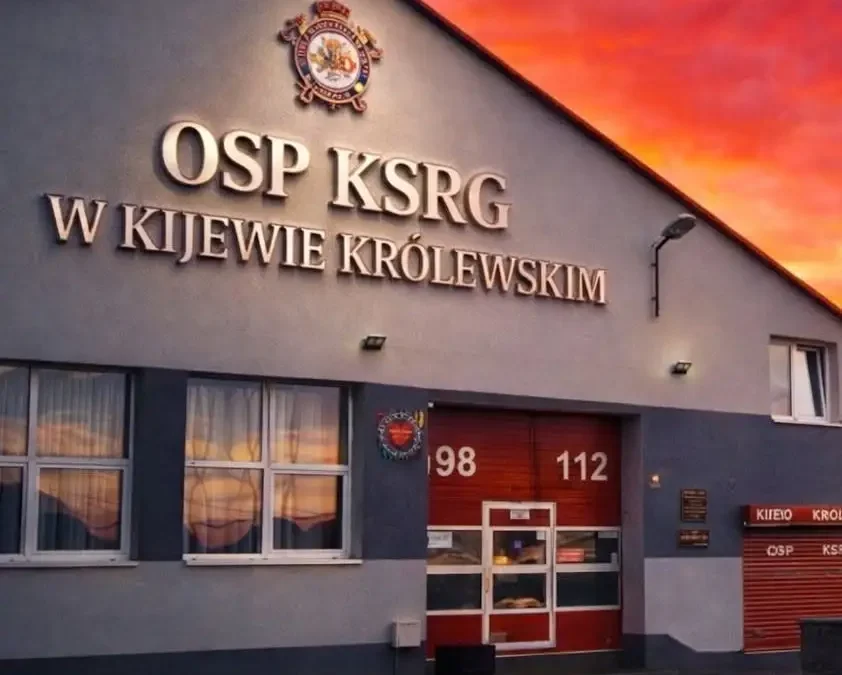 Pożar przy ul. Pogodnej w Kijewie Królewskim — akcja strażaków OSP