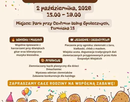 Święto Ziemniaka w gminie Lisewo – ognisko, muzyka i wiejska uczta