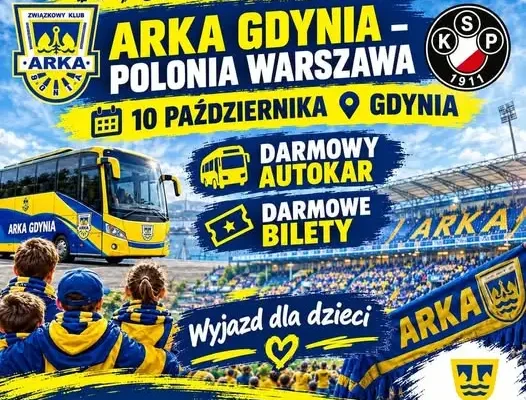 Wspólny wyjazd na mecz Arki Gdynia – zaproszenie dla dzieci i młodzieży