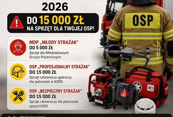 OSP pozyskało 10 850 zł na doposażenie i szkolenie Młodzieżowych Drużyn Pożarniczych