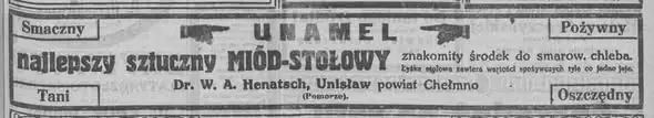Unamel z Unisławia – historia fabryki, która zasłynęła miodem sztucznym