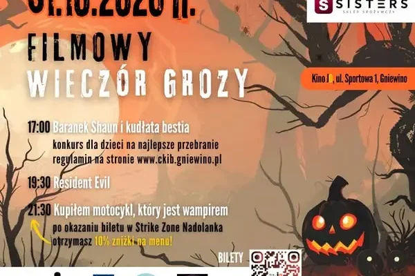 Filmowy Wieczór Grozy w Gniewinie – kino Jo zaprasza 31 października
