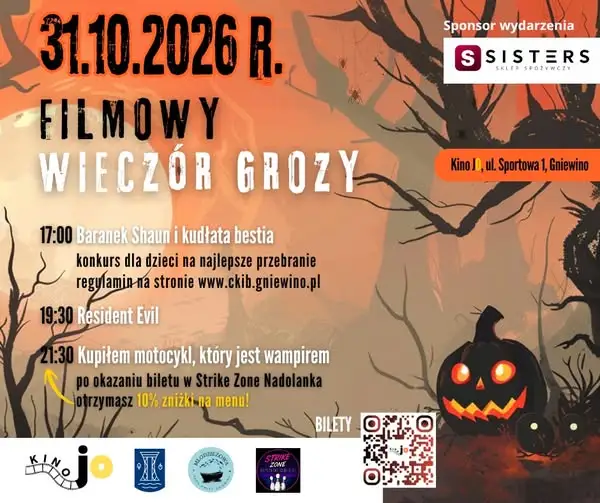 Filmowy Wieczór Grozy w Gniewinie – kino Jo zaprasza 31 października
