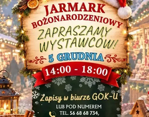 Jarmark Bożonarodzeniowy w Unisławiu – gmina szuka wystawców