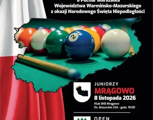 Bilardowe Mistrzostwa Warmii i Mazur z okazji Święta Niepodległości