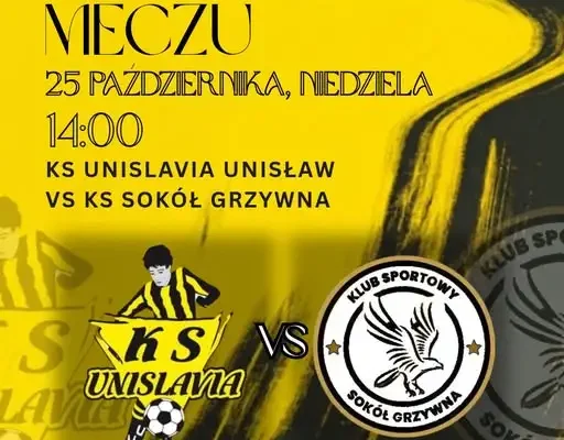 Unislavia Unisław podejmie Sokoła Grzywna w 10. kolejce
