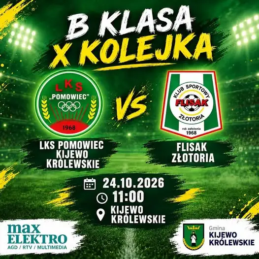 Pomowiec Kijewo podejmie Flisaka Złotoria w kluczowym meczu o punkty