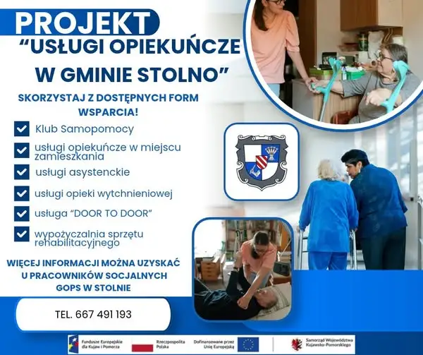 Gmina Stolno przypomina o usługach opiekuńczych – wsparcie dla mieszkańców