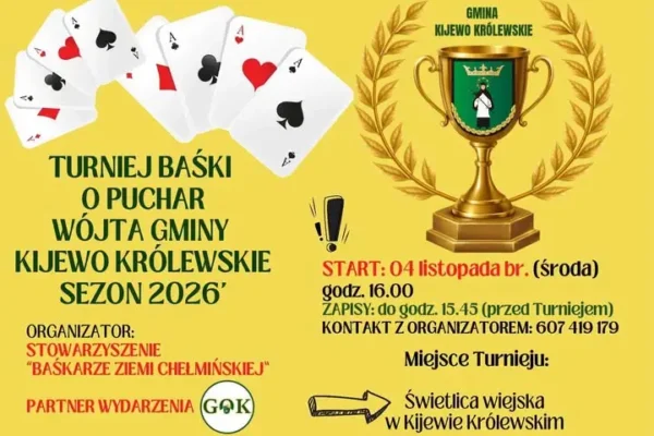 Turniej Baśki o Puchar Wójta w Kijewie Królewskim – zaproszenie na 4 listopada