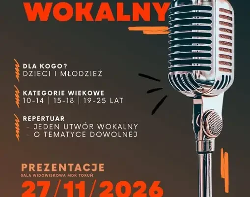 Metropolitalny Konkurs Wokalny w Toruniu – zgłoszenia do 15 listopada